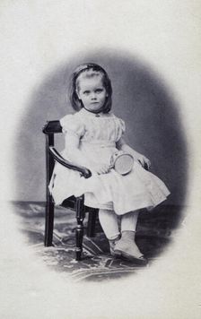 Studio portrait of a 4 year old girl, 1869