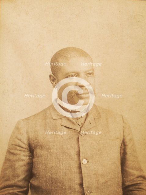 Studio portrait of a man, c1880-c1889. Creator: G Everett.