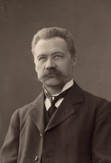 Studio portrait of a man, c1900. Creator: Unknown
