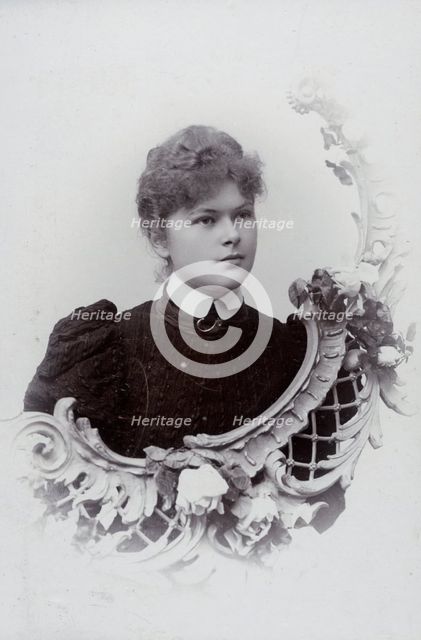 Studio portrait of an 18 year old girl, c1900. Creator: Unknown.