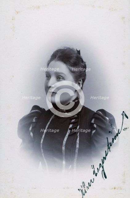 Studio portrait of an 18 year old girl, c1900. Creator: Unknown.