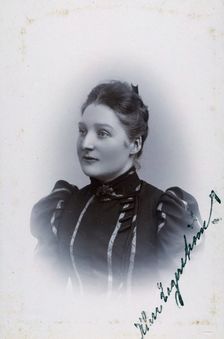 Studio portrait of an 18 year old girl, c1900. Creator: Unknown