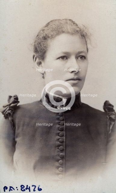 Studio portrait of an 18 year old girl, c1900. Creator: Unknown.