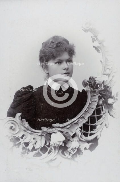 Studio portrait of an 18 year old girl, c1900. Artist: Unknown