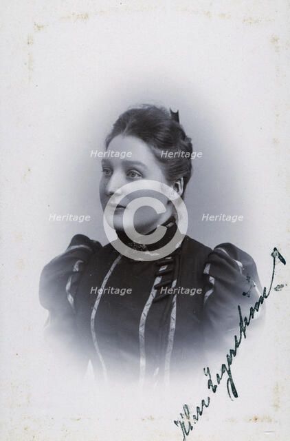 Studio portrait of an 18 year old girl, c1900. Artist: Unknown