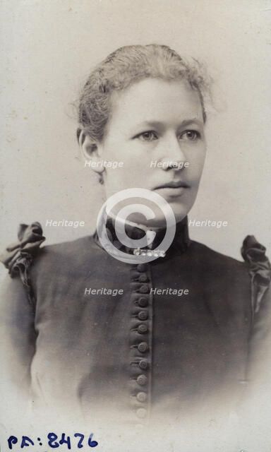 Studio portrait of an 18 year old girl, c1900. Artist: Unknown