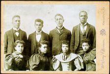 Studio portrait of Knoxville (Tenn.) College Glee Club, (1880-1900?). Creator: Unknown