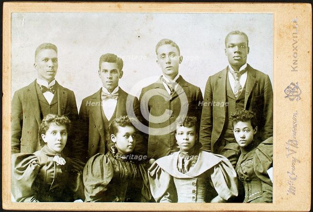 Studio portrait of Knoxville (Tenn.) College Glee Club, (1880-1900?). Creator: Unknown.
