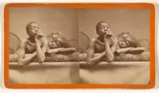 Studio Portrait of Two Boys, 1880s. Creator: O. Pierre Havens