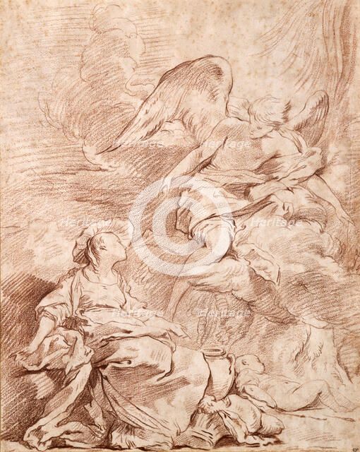Study, (1715-1739?).  Artist: Pierre Charles Trémolières