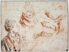 Study 1716-1718. Artist: Jean-Antoine Watteau