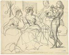 Study, 1839/42. Creator: Achille Deveria