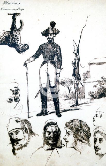 'Study, A soldiers Armour', c1823-1870. Artist: Prosper Merimee