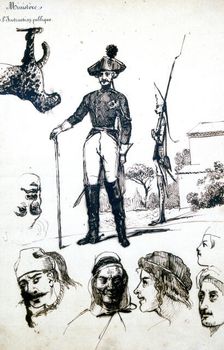 Study, A soldiers Armour c1823-1870. Artist: Prosper Merimee