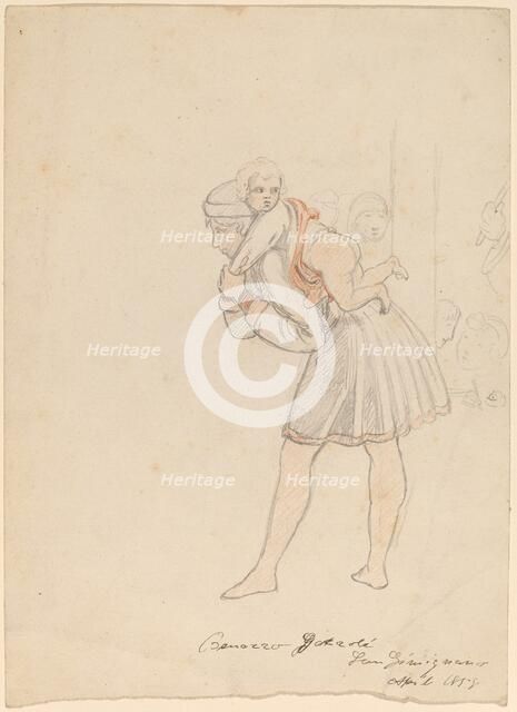 Study after Gozzoli, 1858. Creator: Elihu Vedder.