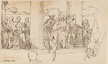 Study after Domenichino, c. 1858. Creator: Elihu Vedder