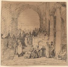 Study after Old Master, c. 1858. Creator: Elihu Vedder