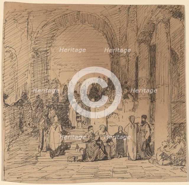 Study after Old Master, c. 1858. Creator: Elihu Vedder.