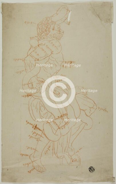 Study After Laocoon Sculpture, n.d. Creator: Unknown.