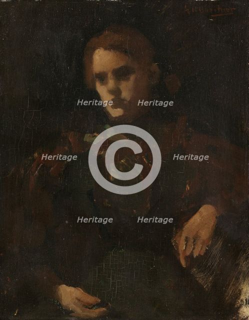 Study after the Model (Geesje Kwak?), c.1880-c.1923. Creator: George Hendrik Breitner.