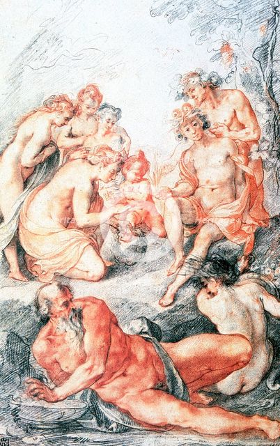 Study, Baptism of a Child', c1584-1609. Artist: Joseph Heintz the Elder