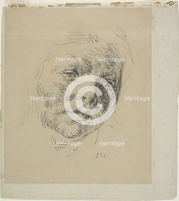 Study, c. 1872. Creator: Jean Francois Millet.