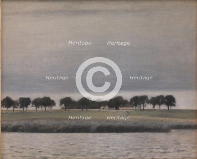 Study, Gentofte Lake, 1903. Creator: Vilhelm Hammershoi.