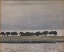 Study, Gentofte Lake, 1903. Creator: Vilhelm Hammershoi