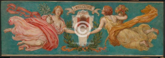 Study for Mural at Hotel Manhattan, "Peace and Plenty", ca. 1901. Creator: Kenyon Cox.