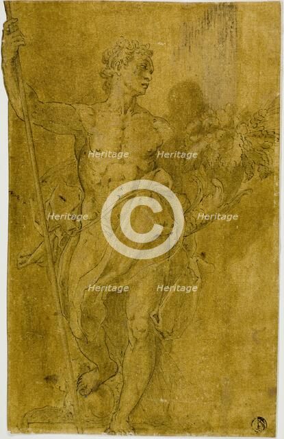 Study for Male Allegorical Figure, n.d. Creator: Unknown.