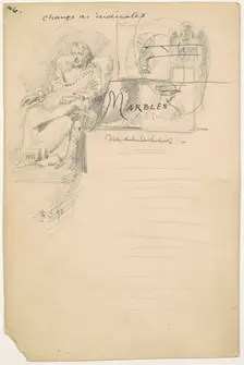 Study for "Marbles", 1890. Creator: James Henry Moser