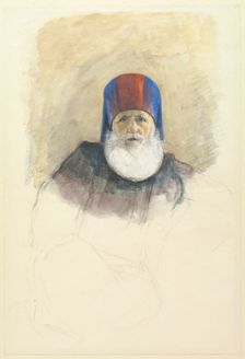 Study for Mehmet Ali Pasha, c. 1844. Creator: John Frederick Lewis (British, 1805-1876)