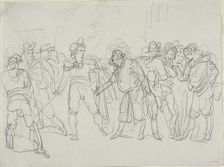 Study for Meo Patacca, c.1823. Creator: Bartolomeo Pinelli