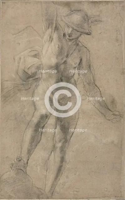 Study for Mercury, 1613/14. Creator: Giacomo Cavedone.