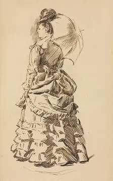 Study for "Mind and Matter". Creator: Charles Samuel Keene (British, 1823-1891)