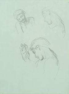 Study for Mischief c1878. Creator: George Frederick Watts