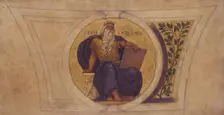Study for Mosaic, Wisconsin State Capital, "Legislation", ca. 1913. Creator: Kenyon Cox