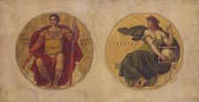 Study for mosaic in the Wisconsin State Capital "Government and Liberty", ca. 1912. Creator: Kenyon Cox