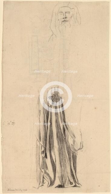 Study for Moses - Trinity Church, Boston, 1876. Creator: John La Farge.