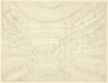 Study for New Covent Garden Theater, from Microcosm of London, c. 1810. Creator: Augustus Charles Pugin