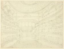 Study for New Covent Garden Theater, from Microcosm of London, c. 1810. Creator: Augustus Charles Pugin