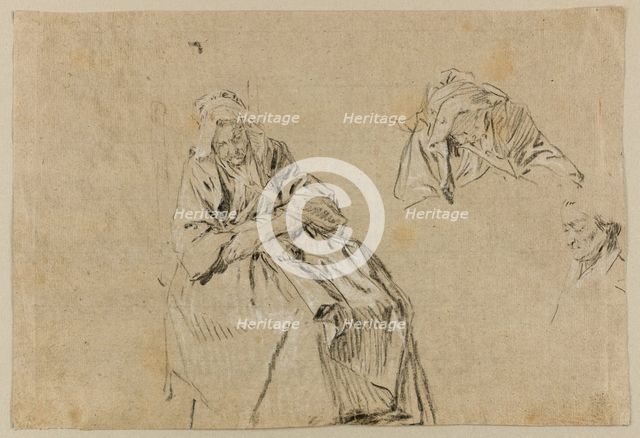 Study for Old Age, c. 1732. Creator: Nicolas Lancret.