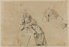 Study for Old Age, c. 1732. Creator: Nicolas Lancret