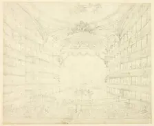 Study for Opera House, from Microcosm of London, c. 1809. Creator: Augustus Charles Pugin