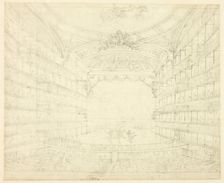 Study for Opera House, from Microcosm of London, c. 1809. Creator: Augustus Charles Pugin