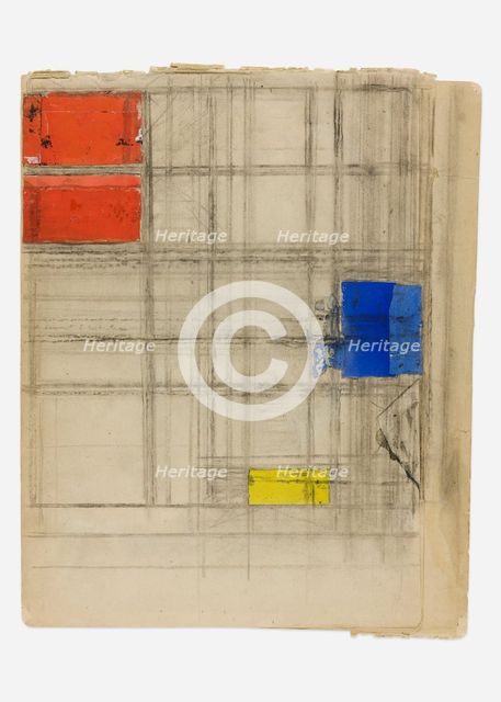 Study for a Composition, 1940-41. Creator: Piet Mondrian.