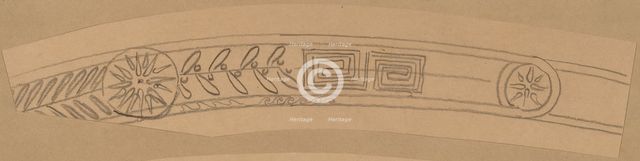 Study for a Border Design, 1890/1897. Creator: Charles Sprague Pearce.
