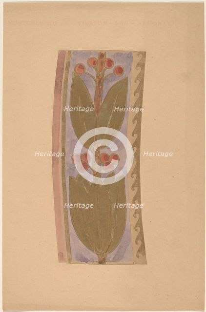 Study for a Border Design, 1890/1897. Creator: Charles Sprague Pearce.