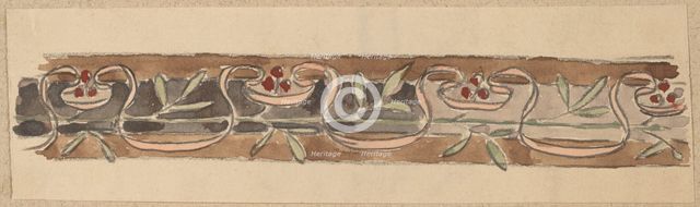 Study for a Border Design, 1890/1897. Creator: Charles Sprague Pearce.