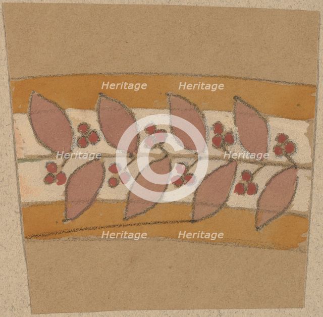 Study for a Border Design, 1890/1897. Creator: Charles Sprague Pearce.